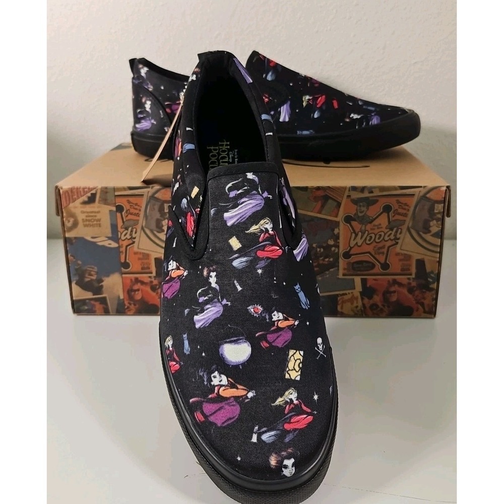 Hocus Pocus Disney Halloween Sneakers Slip On  Mens  12 New In Box  Ground Up
